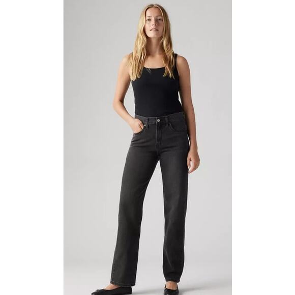 NWOT Levis Low Pro Womens Jeans Black Size 26 - Picture 1 of 5
